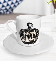 BK Gift Happy Halloween Tasarımlı Türk Kahvesi Fincanı-9