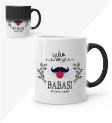 Kişiye Özel Yılın En İyi Babası Sihirli Kupa Bardak - 2