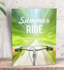 BK Gift Summer Ride Tasarımlı Dekoratif Mini Kanvas Tablo 15x20cm-1
