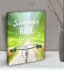 BK Gift Summer Ride Tasarımlı Dekoratif Mini Kanvas Tablo 15x20cm-1