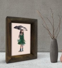 BK Gift Dekoratif Doğal Masif Ahşap Çerçeve 15x20cm-21