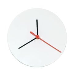 Sublimasyon Yuvarlak Cam Saat  18 cm