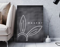 BK Gift Paskalya Tasarımlı Kanvas Tablo 30x50cm Ev Dekorasyonu, Paskalya Hediyesi, Ev Hediyesi-6