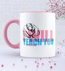 Kişiye Özel İngilizce Öğretmeni Pembe Kupa Bardak - 2