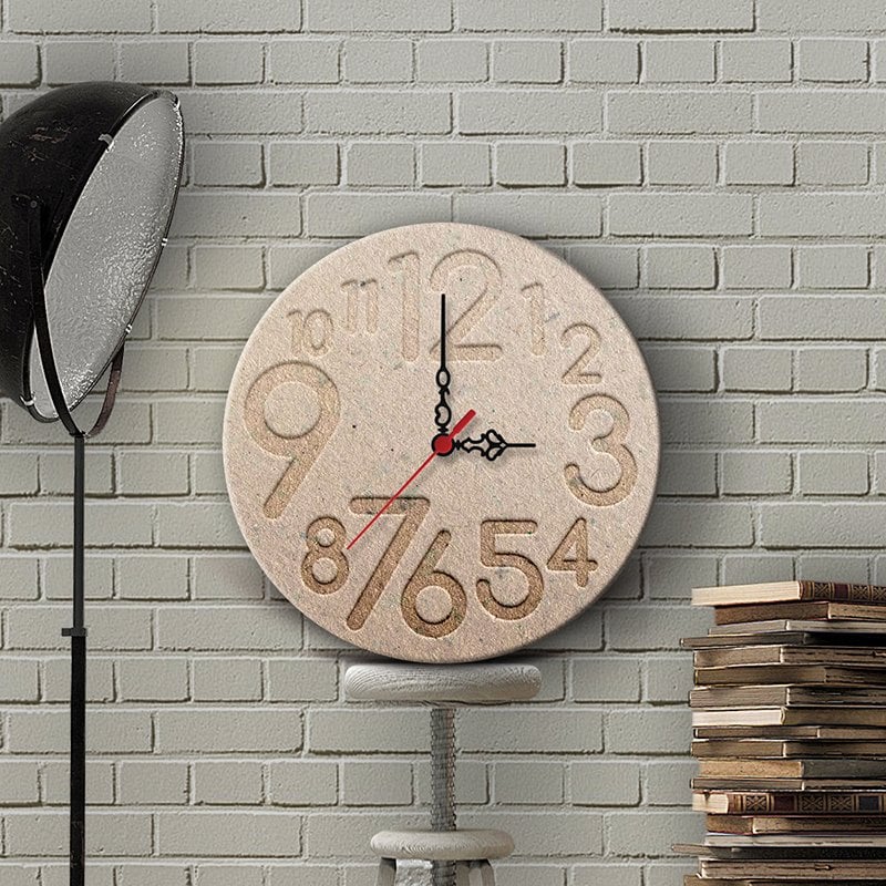 Kişiye Özel Deniz Kumu Tasarımlı Ahşap Duvar Saati (30 cm.)