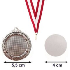 Sublimasyon Gümüş Madalya 5.5 cm