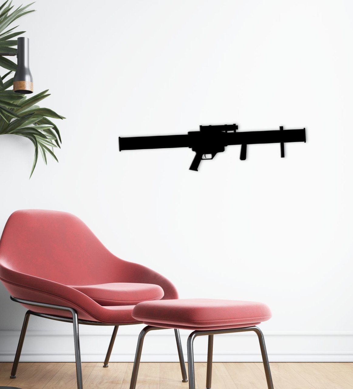 BK Gift Silah Tasarımlı Ahşap Duvar Süsü-29