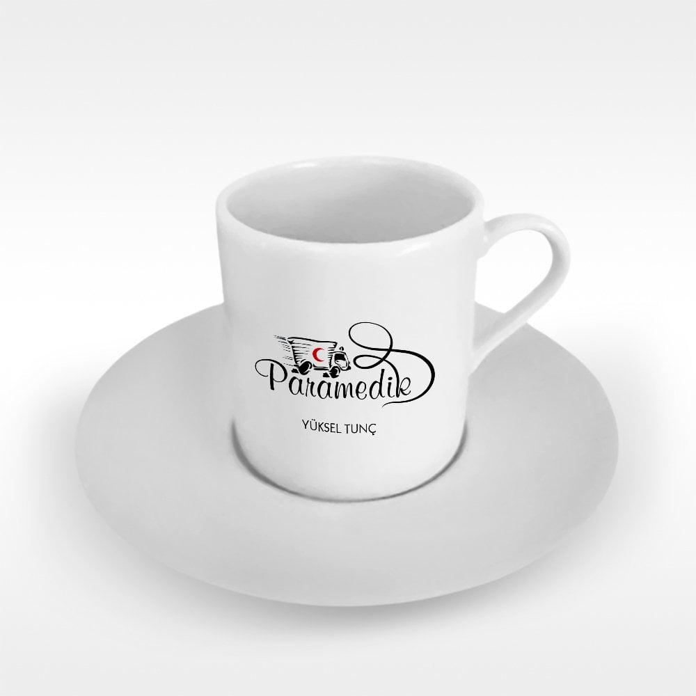Kişiye Özel Mesleki Paramedik Türk Kahvesi Fincanı - 1
