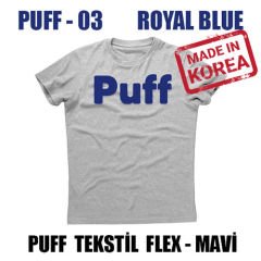 PUFF Mavi Flex Tekstil Folyosu / 51 cm x 1 metre