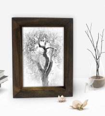 BK Gift Dekoratif Doğal Masif Ahşap Çerçeve 15x20cm-31