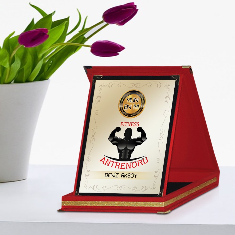 Kişiye Özel Yılın En İyi Fitness Antrenörü Kırmızı Plaket Ödülü - 3