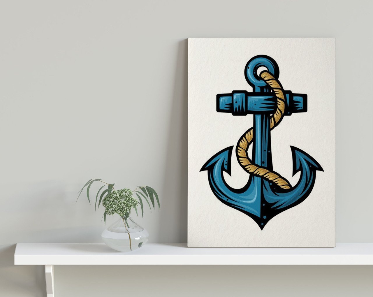 BK Home Çapa Tasarımlı Kanvas Tablo 30x50cm-1