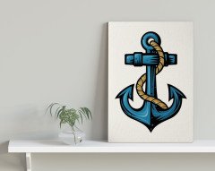 BK Home Çapa Tasarımlı Kanvas Tablo 30x50cm-1