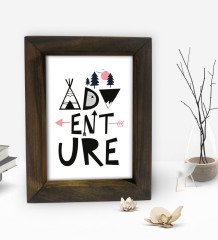 BK Gift Dekoratif Doğal Masif Ahşap Çerçeve 15x20cm-35