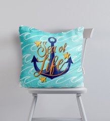 BK Gift Sea Of Life Tasarımlı Yastık-1