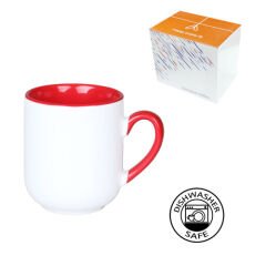 Sublimasyon Porselen Cozy Kırmızı Kupa - Kutulu