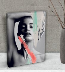 BK Gift Woman Art Tasarımlı Dekoratif Mini Kanvas Tablo 15x20cm-14
