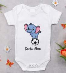 BK Kids Kişiye Özel Fotoğraflı Bebek Yastık ve Bebek Body Zıbın Hediye Seti - Model 4.4