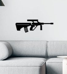 BK Gift Silah Tasarımlı Ahşap Duvar Süsü-43