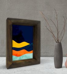 BK Gift Dekoratif Doğal Masif Ahşap Çerçeve 15x20cm-42
