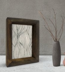 BK Gift Dekoratif Doğal Masif Ahşap Çerçeve 15x20cm-43