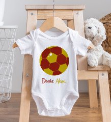 BK Kids Kişiye Özel Fotoğraflı Bebek Yastık ve Bebek Body Zıbın Hediye Seti - Model 4.5