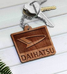 Daihatsu Logolu Ahşap Anahtarlık-1