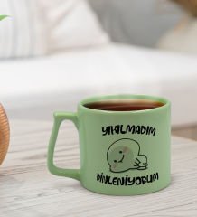 BK Gift Pastel Yeşil Middle Kupa Bardak, Arkadaşa Hediye, Ev Hediyesi, Doğum Günü Hediyesi, Ofis Hediyesi-1