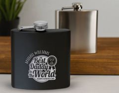 Bk Gift Kişiye Özel İsimli Siyah Çelik İçki Matarası ve Sigara Kutusu Hediye Seti-1, Babalar Günü Hediyesi, Erkek Hediye, Alkol Matarası