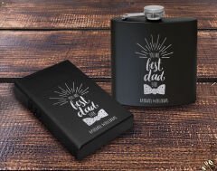 Bk Gift Kişiye Özel İsimli Siyah Çelik İçki Matarası ve Sigara Kutusu Hediye Seti-2, Babalar Günü Hediyesi, Erkek Hediye, Alkol Matarası