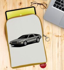 BK Gift Klasik Araç Tasarımlı Taşınabilir Koruyucu Tablet Kılıfı & Organizer Çanta - Sarı-6