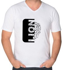 Kişiye Özel İsimli V Yaka Tişört-5