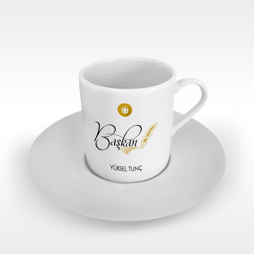 Kişiye Özel Mesleki Başkan Türk Kahvesi Fincanı - 3