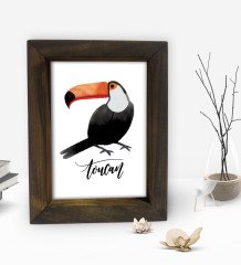 BK Gift Dekoratif Doğal Masif Ahşap Çerçeve 15x20cm-53