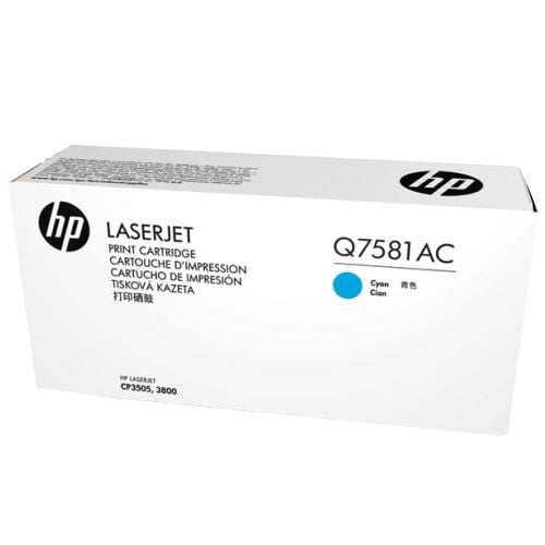 HP Q7581AC (503A) Mavi Orjinal Toner - Laserjet 3600 (T4436)