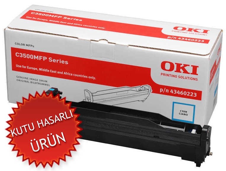 OKI 43460223 Mavi Orjinal Drum Ünitesi - C3500 / MC350  (C) (T15405)