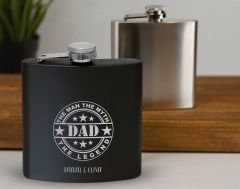Bk Gift Kişiye Özel İsimli Siyah Çelik İçki Matarası ve Sigara Kutusu Hediye Seti-8, Babalar Günü Hediyesi, Erkek Hediye, Alkol Matarası