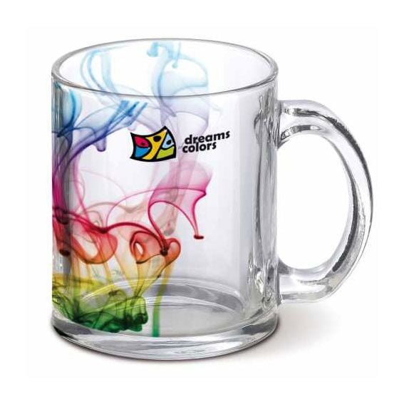 Sublimasyon Şeffaf Cam Kupa - Kutulu