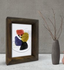 BK Gift Dekoratif Doğal Masif Ahşap Çerçeve 15x20cm-58