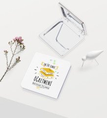 Kişiye Özel En İyi Sınıf Öğretmeni Temalı Deri Ayna - 6