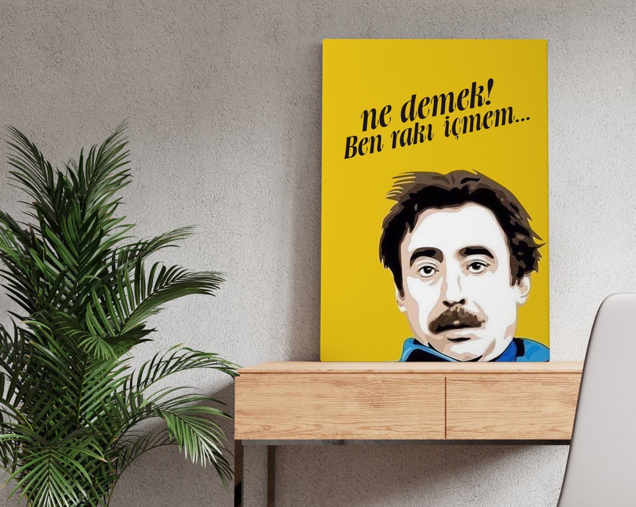 BK Home Rakı Tasarımlı Kanvas Tablo 50x70cm-7