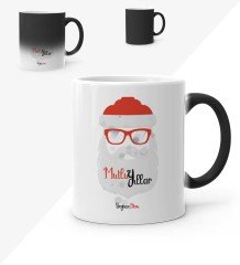 Kişiye Özel Noel Baba Mutlu Yıllar Sihirli Kupa Bardak - 3