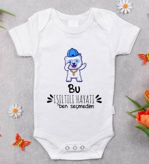 BK Kids Işıltılı Hayatı Ben Seçmedim Tasarımlı Bebek Body Zıbın - Model 1