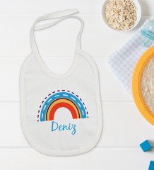 BK Kids Kişiye Özel İsimli Bebek Body Zıbın ve Mama Önlüğü Hediye Seti - Model 2