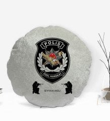 Kişiye Özel İsimli Polis Özel Harekat Tasarımlı Dekoratif Kırlent Yastık-1