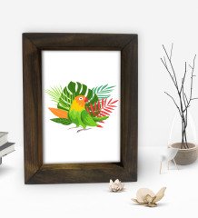 BK Gift Dekoratif Doğal Masif Ahşap Çerçeve 15x20cm-64