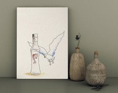 BK Home Rakı Tasarımlı Kanvas Tablo 30x50cm-9