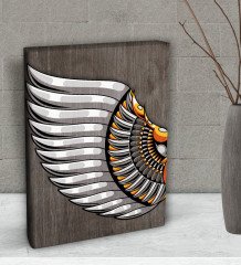 BK Gift Kanat Tasarımlı Dekoratif Mini Kanvas Tablo 15x20cm-1