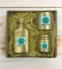 BK Gift Kişiye Özel İsimli DTF Best Friend Temalı Gold Kahve Fincanı & Kolonya & Mum Hediye Seti-1, Arkadaşa Hediye, Doğum Günü Hediyesi
