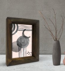 BK Gift Dekoratif Doğal Masif Ahşap Çerçeve 15x20cm-71